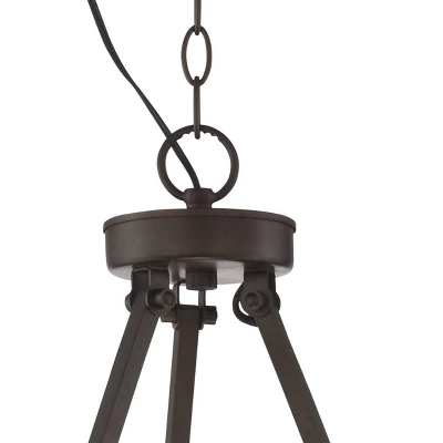 Franklin Iron Works Holman Bronze Wagon Wheel Chandelier 26 3/4" Wide Rustic Farmhouse Clear Glass 6-Light Fixture For Dining Room Kitchen Island Home 5 Franklin Iron Works Holman Bronze Wagon Wheel Chandelier 26 3/4" Wide Rustic Farmhouse Clear Glass 6-Light Fixture For Dining Room Kitchen Island Home - Image 3