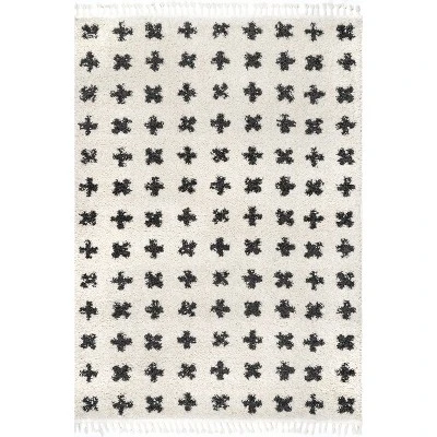 NuLOOM Fatima Cross Cozy Shag Tassel Area Rug 15 NuLOOM Fatima Cross Cozy Shag Tassel Area Rug - Image 13