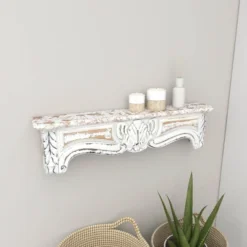 36" X 9" Farmhouse Fir Wood Wall Shelf - Olivia & May -Home Decoration Shop GUEST 9d81eda4 c80b 4b47 a4bb 7c05da014ee5