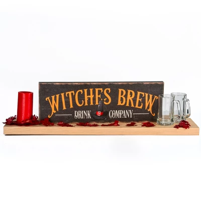 National Tree Company 24" Halloween "Witches Brew" Wood Wall Sign 5 National Tree Company 24" Halloween "Witches Brew" Wood Wall Sign - Image 3