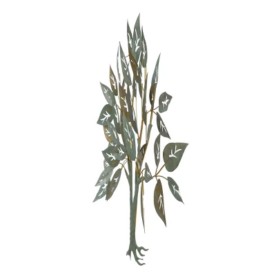 Lilian Earthy Leaflets Metal Tree Wall Sculpture Green - StyleCraft 4 Lilian Earthy Leaflets Metal Tree Wall Sculpture Green - StyleCraft - Image 2