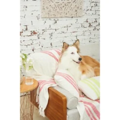 Carol & Frank Morgan Hibiscus Pink Woven Throw Pillow -Home Decoration Shop GUEST 9e312c81 1552 43f3 af91 ef0d02a9fc08