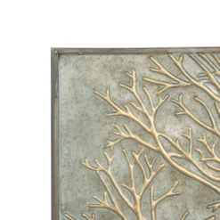 Metal Tree Wall Decor With Embossed Design Set Of 4 Brown - Olivia & May -Home Decoration Shop GUEST 9fdf5679 abbb 4e4c 83e1 9ae3c8e2551d