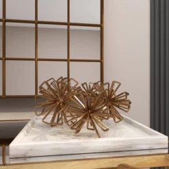 Set Of 3 Geometric 3D Star Metal Sculptures Gold - Olivia & May -Home Decoration Shop GUEST a066f664 bb7b 492f ad1e 4c53bc0fd592