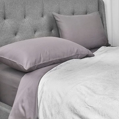 48"x72" Clean Comfort 15lbs Weighted Blanket With Removable Cover Gray - Sealy 6 48"x72" Clean Comfort 15lbs Weighted Blanket With Removable Cover Gray - Sealy - Image 4