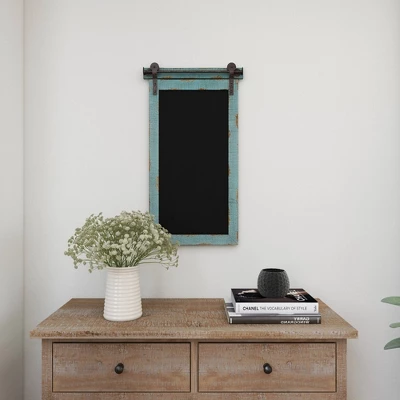 Wood Sign Wall Decor With Chalkboard Blue - Olivia & May 14 Wood Sign Wall Decor With Chalkboard Blue - Olivia & May - Image 12