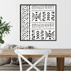 22" X 22" Botanical Sketches Pattern VIIA By Anne Tavoletti Framed Canvas Wall Art Black - Amanti Art -Home Decoration Shop GUEST a0eaba6c ab42 4854 a63f 56b4502deac8