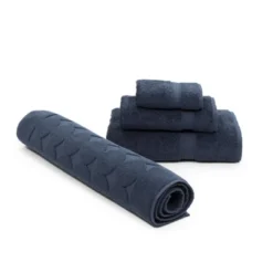 4pc Sinemis Turkish Bath Set Navy - Linum Home Textiles