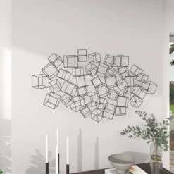 Metal Geometric 3D Square Wall Decor Black - Olivia & May 23 Metal Geometric 3D Square Wall Decor Black - Olivia & May -Home Decoration Shop GUEST a404fdb5 10b0 4059 9a9a a13c8c53a74a