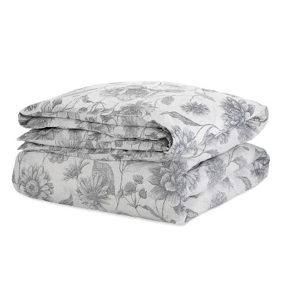 Twin 2pc Meadow Walk Comforter Set Gray - EcoPure 4 Twin 2pc Meadow Walk Comforter Set Gray - EcoPure - Image 2