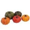 Northlight 4.25" Harvest Artificial Pumpkin And Leaf Autumn Decoration 10pc - Orange/Green -Home Decoration Shop GUEST a44315d2 2380 443e b615 81fa3a6a2f7f