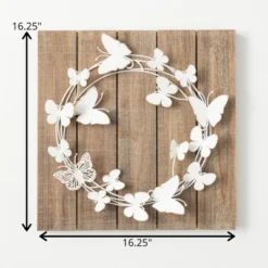 16.25"H Sullivans Ornate Butterfly Wreath Panel, Multicolored -Home Decoration Shop GUEST a549e843 b514 43d0 8eff e0822051e4c3