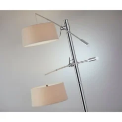 78" Manhattan Two Arm Arc Lamp Steel - Adesso -Home Decoration Shop GUEST a55df9e2 9b66 4031 bc72 07b8cd6f3dda