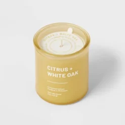 Wellness Jar Citrus And White Oak Candle Yellow - Threshold™ -Home Decoration Shop GUEST a6d01418 d667 452c b0fa c58456022dcf