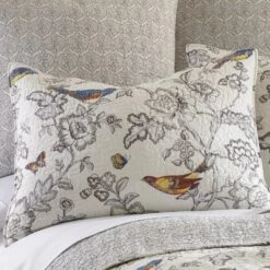 Mockingbird Toile Quilt And Pillow Sham Set - Levtex Home -Home Decoration Shop GUEST a7a8f9c0 e004 425c 87b7 4a97f7cb33c9