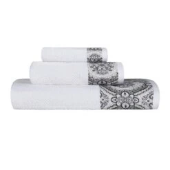Medallion Ultra-Soft Cotton Highly Absorbent 3 Piece Jacquard Towel Set By Blue Nile Mills -Home Decoration Shop GUEST a7ada652 cc67 4aa6 ac91 02e8608c8809