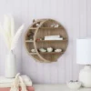 Brown Wooden Moon Shelf, Rustic Wall Home Decor, Crystal Holder For Stones Display And Essential Oils (12 X 12 X 3 In) -Home Decoration Shop GUEST a8576868 71ac 4ff3 80a0 ee844b560ea4