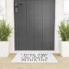 EnvyArt Cat Better Life Looped Vinyl Welcome Mat - Society6