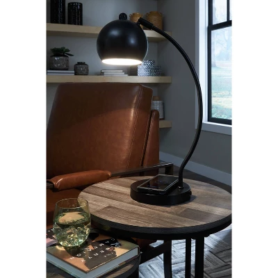 Marinel Desk Lamp Black - Signature Design By Ashley 4 Marinel Desk Lamp Black - Signature Design By Ashley - Image 2