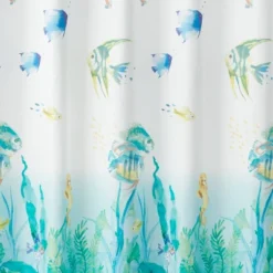 Ocean Watercolor Shower Curtain - SKL Home
