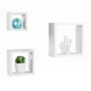 Floating Shelves- Cube Wall Shelf Set With Hidden Brackets, 3 Sizes To Display Decor, Books, Photos, More- Hardware Included By Hastings Home (White) -Home Decoration Shop GUEST a8d6dac9 22c3 4c48 ba78 b6910e839f52