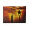 Northlight LED Lighted Lighthouse And Lantern Lamp Post With Amber Sky Canvas Wall Art 15.75" X 11.75" -Home Decoration Shop GUEST a944d7cc 30c4 4727 9af2 d683630f8abd