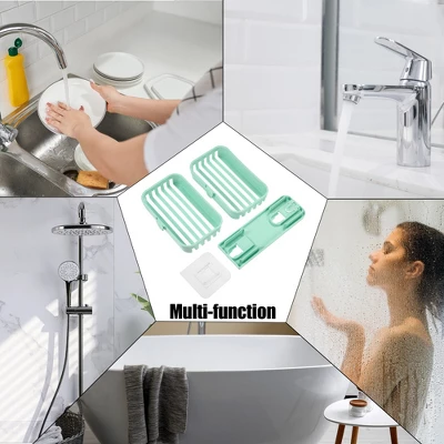 Unique Bargains Plastic Soap Dish Keep Soap Dry Soap Cleaning Storage Drill Free Soap Holder For Home Bathroom Kitchen 1 Pc 7 Unique Bargains Plastic Soap Dish Keep Soap Dry Soap Cleaning Storage Drill Free Soap Holder For Home Bathroom Kitchen 1 Pc - Image 5