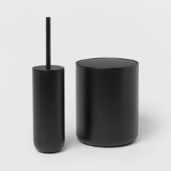 Metal Waste Can Black - Threshold™ -Home Decoration Shop GUEST b0320eea b2f7 4cc8 861e 64b66fdb0fcc