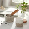 3pc Marble Stacking Salt & Pepper Cellar White/Warm Gray - Hearth & Hand™ With Magnolia 2 3pc Marble Stacking Salt & Pepper Cellar White/Warm Gray - Hearth & Hand™ With Magnolia -Home Decoration Shop GUEST b052826a 6f96 4b38 b2a3 97eb5cae5ed6