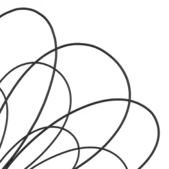 29" X 29" Metal Floral 3D Wire Wall Decor With Crystal Embellishments Black - Olivia & May