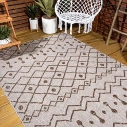 Nokat Modern Bohemian Inspired Indoor/Outdoor Area Rug - JONATHAN Y -Home Decoration Shop GUEST b24b365d 10dd 4e06 b88e 4f4bf29485bc