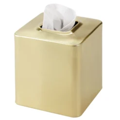 MDesign Metal Square Facial Tissue Box Cover Holder, Light Gray -Home Decoration Shop GUEST b2530e75 b669 4b23 a8e8 5e0c706a7c63