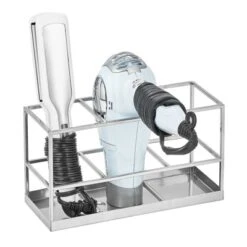 MDesign Steel Bathroom Countertop Hair Care Storage Organizer Basket -Home Decoration Shop GUEST b396fcbc 240f 49c9 ad61 5dbcd17ea74c