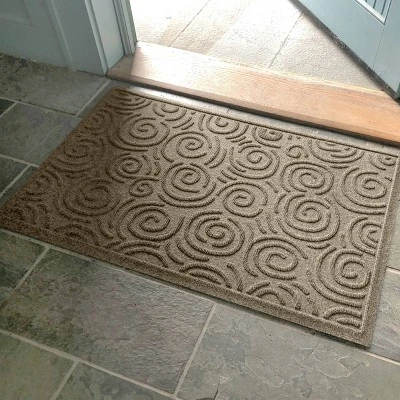 2'x3' Aqua Shield Swirls Indoor/Outdoor Doormat Camel - Bungalow Flooring 3 2'x3' Aqua Shield Swirls Indoor/Outdoor Doormat Camel - Bungalow Flooring