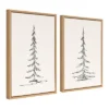 18" X 24" 2pc Sylvie Minimalist Evergreen Trees Sketch Framed Canvas Set By The Creative Bunch Studio - Kate & Laurel All Things Decor -Home Decoration Shop GUEST b455bdd1 672d 42b8 8e71 537e6c0f3348