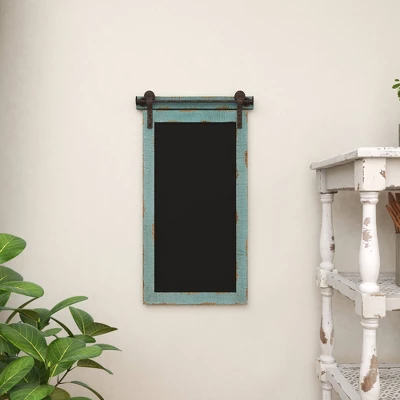 Wood Sign Wall Decor With Chalkboard Blue - Olivia & May 18 Wood Sign Wall Decor With Chalkboard Blue - Olivia & May - Image 16