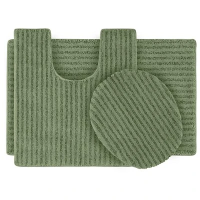 3pc Sheridan Plush Washable Nylon Bath Rug Set - Garland 11 3pc Sheridan Plush Washable Nylon Bath Rug Set - Garland - Image 9