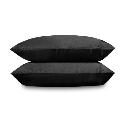 Satin Solid Sheet Set Black - Betseyville 3 Satin Solid Sheet Set Black - Betseyville