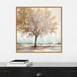 22" X 22" Infinite Peace By Eva Watts Framed Canvas Wall Art Light Brown - Amanti Art -Home Decoration Shop GUEST b701abd9 e9a2 4e04 ad15 f4993b4391c9