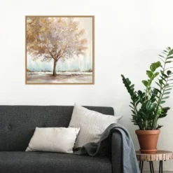 22" X 22" Infinite Peace By Eva Watts Framed Canvas Wall Art Light Brown - Amanti Art -Home Decoration Shop GUEST b7b965db dbc7 4137 9441 57eff899dea4