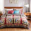 Colorado Lodge Quilt Set 5-Piece Multicolor By Greenland Home Fashions