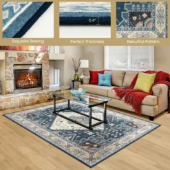 Costway Area Rugs 5'4'' X 6'7''5'4'' X 7'7'' Faux Wool Fabric Doormat Home Carpet Living Room Bedroom 20 Costway Area Rugs 5'4'' X 6'7''5'4'' X 7'7'' Faux Wool Fabric Doormat Home Carpet Living Room Bedroom -Home Decoration Shop GUEST b8ee7c9e d6b3 45e9 bbfd b89c2012a11d