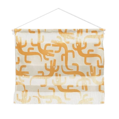 MSRYSTUDIO Croc Fun Sun Bath Fiber Wall Hanging - Society6 5 MSRYSTUDIO Croc Fun Sun Bath Fiber Wall Hanging - Society6 - Image 3