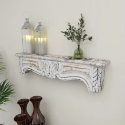 36" X 9" Farmhouse Fir Wood Wall Shelf - Olivia & May -Home Decoration Shop GUEST b99d6fb5 fa98 4fd8 93fa 8c95f5a07d95