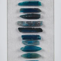 Cerulean Stones Real Natural Agate Framed Shadowbox Blue - Martha Stewart -Home Decoration Shop GUEST ba369739 c9c9 4236 804c 21c4200c28ef