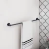 24" Eastport Contemporary Towel Bar Matte Black - Design House
