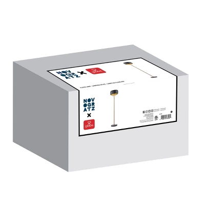 Globe Electric 2 Light Metallic Dark Gray Floor Lamp - Novogratz X Globe 7 Globe Electric 2 Light Metallic Dark Gray Floor Lamp - Novogratz X Globe - Image 5