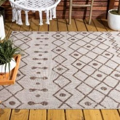 Nokat Modern Bohemian Inspired Indoor/Outdoor Area Rug - JONATHAN Y -Home Decoration Shop GUEST be42cd44 207c 4f18 9301 8aa106c6b15d