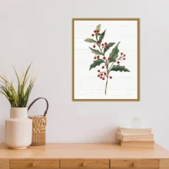 16" X 20" Christmas Moments IV Holly By Silvia Vassileva Framed Canvas Wall Art - Amanti Art -Home Decoration Shop GUEST bf02a66b a2bc 4f2d 9ba8 9dea8571e43c
