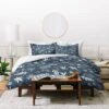Iveta Abolina Oslo Winter Duvet Cover Set Blue - Deny Designs